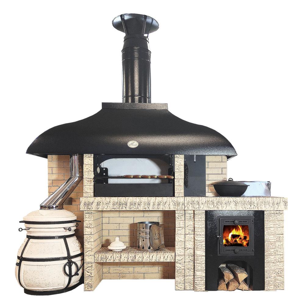 Модуль "МАНГАЛ+КАЗАН+ТАНДЫР" (береза)