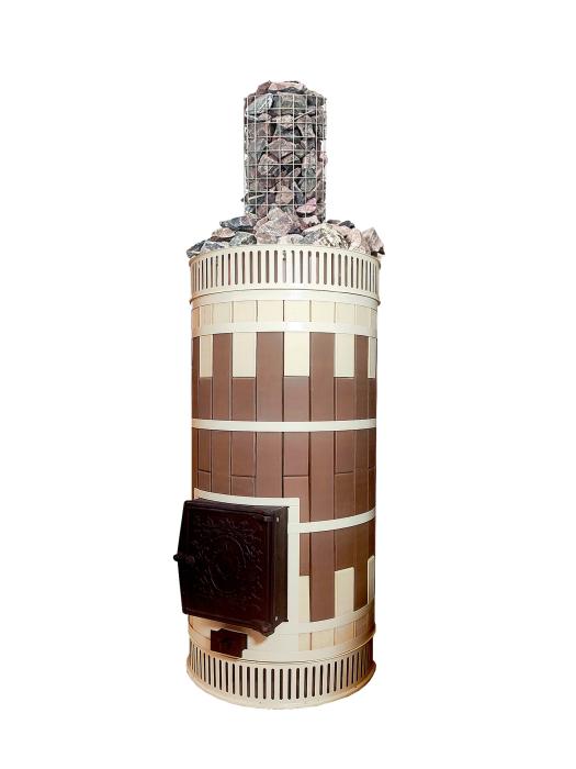 Печь банная малая «РУССКАЯ БАНЯ» в облицовке Керма-Лето