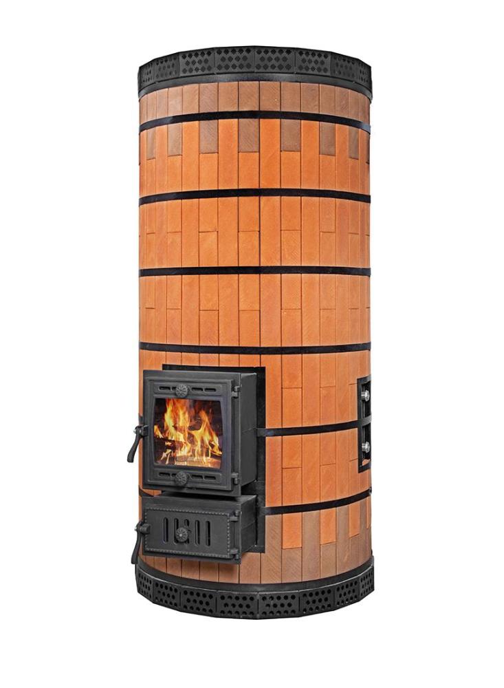 Печь банная с обращенным пламенем "ОБРАЩЕНКА-КДМ" в кирпичной облицовке