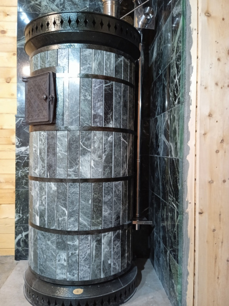 Печь банная «РУССКАЯ БАНЯ» С ЗАКРЫТОЙ КАМЕНКОЙ в змеевике