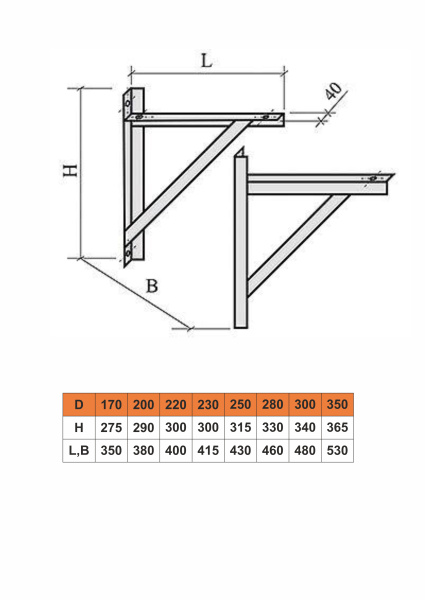 Кронштейн монтажной площадки