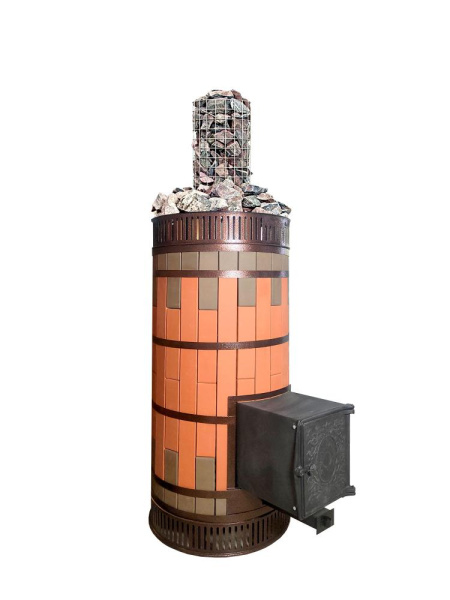 Печь банная малая «РУССКАЯ БАНЯ» в кирпичной облицовке