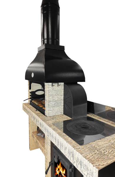 Модуль "КАЗАН+МАНГАЛ ЛАЙТ" (береза)