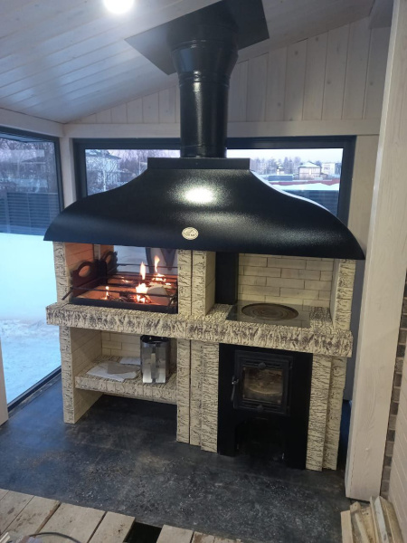 Модуль "КАЗАН+МАНГАЛ" (береза)