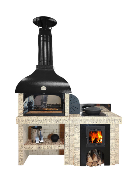 Модуль "КАЗАН+МАНГАЛ ЛАЙТ" (береза)